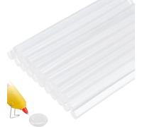 GHPKOTW 20 Bâtons De Colle Chaude 7X100Mm, Bâtons De Colle Chaude Transparents, Colle Chaude pour Pistolet À Colle, Bâtons De Colle pour Bricolage Réparation Décoration