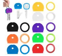 GHPKOTW 20 pièces Couvres Clés, pour clés de maison, Couvre Clef Flexibles, de Clé Identifiant de Clé Couvre-Clés pour Identification Clé, 2 styles et 8 couleurs