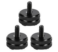 GHPKOTW 3 Pièces Adaptateur Griffe Camera Daptateur Hot Shoe Vis D'Adaptation Filetage 1/4" Vis De Trépied 1/4" pour Microphone Flashs Moniteur Appareils Photo Caméscopes