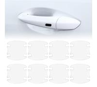 GHPKOTW 8Pcs Exterior Car Stickers, Film De Protection En Fibre De Carbone Pour Film Automobile, Film De Protection Anti-Rayures, Universal Fit Pour La Plupart Des Véhicules (Transparent)