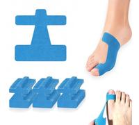 GHRKLP Prédécoupé Soutien du Gros Orteil Bande de Kinésiologie - Bandes d'orteil Élastiques Respirantes sans Latex, Auto-Adhésif pour Protection Contre Le Frottement des Chaussures(Blue,60pcs)