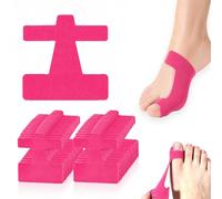 GHRKLP Prédécoupé Soutien du Gros Orteil Bande de Kinésiologie - Bandes d'orteil Élastiques Respirantes sans Latex, Auto-Adhésif pour Protection Contre Le Frottement des Chaussures(Pink,40pcs)