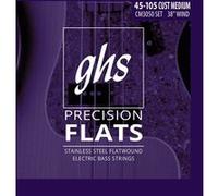 GHS Cordes pour basse Precision Flats Custom Medium 45-105 – 6 et plus