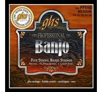 GHS BANJO - Jeu de cordes nickelée - 5 cordes - PF115 - Moyen