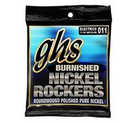 Ghs »BURNISHED NICKEL ROCKERS - BNR-M - ELECTRIC GUITAR« Cordes pour Guitare Électrique - Polished Pure Nickel - Medium: 011-050