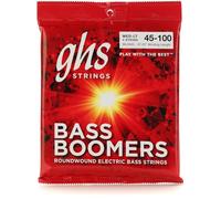 Ghs Jeu de cordes pour basses électriques BASS BOOMERS - ML3045 - Medium Light - Longue Echelle - 045/100 Noir