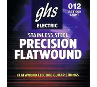 GHS PRECISION FLATS Jeu de cordes pour guitare électrique Flatwound - 900 - Light - 012/050