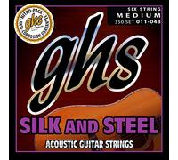 GHS SILK & STEEL 350 Jeu De Cordes Pour Guitare Acoustique - Medium - 011/048