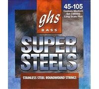 GHS™ Strings »BASS SUPER STEELS™ - CM5000-4-STRING BASS« Cordes pour Basse Électrique - Stainless Steel - Custom Medium: 045-105