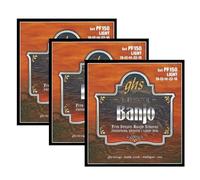 GHS Strings - Lot de 3 jeux de cordes pour banjo 5 cordes en bronze phosphoreux - Light - PF150