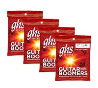 GHS Strings Lot de 4 cordes pour guitare électrique plaqué nickel GBTM SET True Medium (011-050) avec (028-D) et (038-A)
