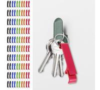 Ghshanog Lot de 100 décapsuleurs porte-clés en aluminium avec griffe - 5 couleurs - Pour soda, boisson, bière - Pour fête de mariage, maison, bar