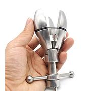 GHSJK Dilatateur d'expansion anale réglable en Acier Inoxydable, Plug Anal en métal à Stimulation Ouverte à 3 pétales/Plug Anal avec Serrure, Jeu Adulte d'entraîneur de Cul BDSM pour Hommes