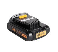GHU DCB202 Batterie compacte de rechange 20 V 3,0 Ah pour outils Dewalt 20 V MAX Compatible avec les outils sans fil Dewalt DCB200 DCB204 DCB206 DCB206 DCB207 20 V