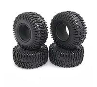 Ghulumn 4 PièCes 125 MM 2.2 Pouces Pneus de Roue en Caoutchouc Pneu pour Voiture sur 1/10 TéLéCommandé Axial SCX10 90046 RR10 Wraith TRX4-6