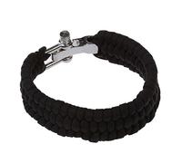 Ghulumn 7 Strand Survie Weave Militaire Bracelet Cordon Boucle - Noir