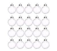 Ghulumn Boules de NoëL Transparentes en Plastique Clair DIY Boule Suspendue Ornements de Boule DéCorations de NoëL pour Arbre de NoëL à