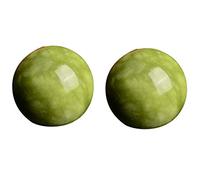 Ghulumn Lot de 2 balles d'exercice Jade Baoding pour soulager le stress et la relaxation