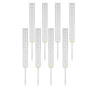 Ghulumn Lot de 8 bâtons de mousse en fibre de coco empilables Monstera Support Sphaigne en plastique