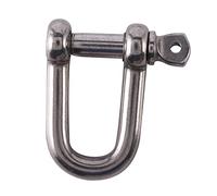 Ghulumn M6 x 38 mm Manille droite en D, courte, acier inoxydable AISI 316