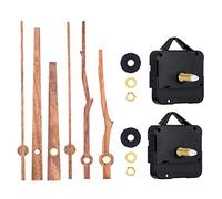 Ghulumn MéCanisme de Mouvement D'Horloge 2 PièCes avec MéCanisme de Kit D'Horloge à Aiguilles en Noyer de 12 Pouces pour Le Remplacement de PièCes de RéParation D'Horloge Murale Bricolage