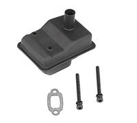 Ghulumn Silencieux en MéTal pour Moteur 23Cc 29Cc 30.5Cc 32.36Cc pour 1/5 Baja 5B 5T 5SC Rovan King Moteur TéLéCommandéE Voiture PièCes
