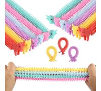 GHVACZS 15 Pièces Jouet en Corde Extensible, Multicolore Jouet Anti Stress, Convient aux Enfants et aux Adultes Souffrant de TDA, de TDAH, de TOC ou D'autisme