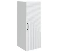 GHVBNMF Armoire murale blanche 33 x 34,5 x 90 cm Armoire suspendue en bois | Armoire murale fine avec 1 porte et 2 compartiments pour salon, chambre à coucher et couloir.