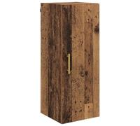 GHVBNMF Armoire murale en bois vieilli 34,5 x 34 x 90 cm | Armoire suspendue compacte pour salon et couloir. Offre un espace de rangement élégant avec un montage mural peu encombrant.