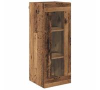 GHVBNMF Armoire murale en bois vieilli 34,5 x 34 x 90 cm | Armoire suspendue fine pour le salon ou le couloir, crée de l'espace au sol et offre un espace de rangement protégé derrière