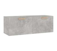 GHVBNMF Armoire suspendue gris béton - 100 x 36,5 x 35 cm - En bois - 2 | Créez un espace libre au sol dans le salon : l'organiseur suspendu peu encombrant offre de l'ordre pour les livres et la