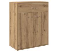 GHVBNMF Buffet en chêne Artisan - 60 x 30 x 75 cm - Commode avec 2 portes | Buffet compact pour le salon ou le couloir avec 1 tiroir, beaucoup d'espace de rangement et plateau supérieur robuste pour la