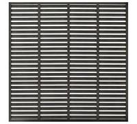 GHVBNMF Clôture à lamelles WPC - 180 x 180 cm - Gris foncé | Clôture de jardin stable en WPC et PVC pour balcon, jardin, terrasse. Offre une protection contre le vent et une transmission