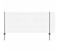 GHVBNMF Clôture de jardin avec 20 poteaux - 10 x 1 m - Kit complet - Gris | Clôture métallique robuste pour jardin et terrasse : kit modulaire en acier revêtu par pulvérisation avec 20 poteaux et vis.