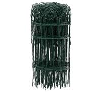 GHVBNMF Clôture de jardin revêtue par pulvérisation Vert 10 x 0,4 m | Bordure de parterre robuste en métal revêtu par pulvérisation pour jardin avant et potager pour une délimitation élégante du