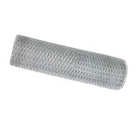 GHVBNMF Clôture hexagonale en acier galvanisé - 0,8 x 10 m - Argenté | Clôture hexagonale robuste pour jardin, terrasse et parterre. Utilisation flexible pour délimiter les zones claires.
