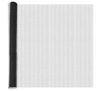 GHVBNMF Clôture hexagonale grise 1,5 x 50 m en treillis hexagonal en PVC | Grillage hexagonal solide en PVC gris pour des limites modernes dans le jardin et sur la terrasse.