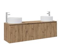 GHVBNMF Ensemble de meubles de salle de bain 3 pièces Montage mural en bois | Ensemble de salle de bain mural peu encombrant avec portes à 90 degrés et espace de rangement flexible pour votre salle de