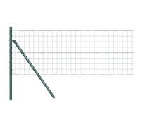 GHVBNMF Euroclôture kit complet en acier vert 0,8 x 25 m | Clôture de jardin robuste en acier pour jardin, terrasse et terrasse. Montage flexible avec poteaux et accessoires.
