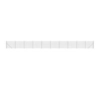 GHVBNMF Kit complet de clôture grillagé avec poteaux - 1,4 x 25 m | Kit de clôture robuste pour jardin et terrain avec bride de sol, pince et clous pour délimitation flexible.
