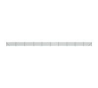 GHVBNMF Kit de clôture en treillis avec poteaux, bride de sol, vert, 1 x 25 | Kit complet avec bride de sol et poteaux pour une installation rapide dans le jardin et la propriété.