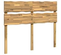 GHVBNMF Live Edge Tête de lit en bois massif d'acacia Blanc 120 cm | Panneau mural moderne en bois véritable pour chambre à coucher : protège votre mur et offre un maintien confortable lorsque