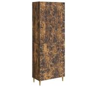 GHVBNMF Lot de 2 armoires en chêne fumé 66 x 34,5 x 90 cm | Ensemble de meubles 2 pièces composé d'une armoire à tiroirs et d'une armoire murale pour le salon ou le bureau avec espace