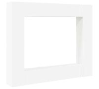 GHVBNMF Lot de 8 meubles TV muraux en bois blanc | Ensemble d'étagères murales peu encombrantes avec beaucoup d'espace de rangement pour le salon, combinable de manière