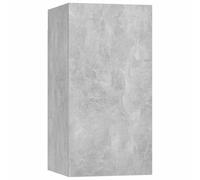 GHVBNMF Meuble TV suspendu - 30,5 x 30 x 60 cm - Gris béton | Montage mural peu encombrant pour le salon et la chambre à coucher avec deux compartiments et charge robuste jusqu'à 60 kg.
