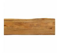 GHVBNMF Plateau de table en bois massif de manguier avec bord d'arbre 140 x | Plateau de rechange rustique en bois véritable aspect chêne pour salle à manger ou bureau, avec forme de croissance naturelle