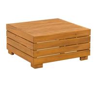 GHVBNMF Table d'appoint de jardin en bois d'acacia massif Marron 60 x 60 x | Extension modulaire pour terrasse et balcon en bois véritable avec surface à lattes stable pour votre extérieur.