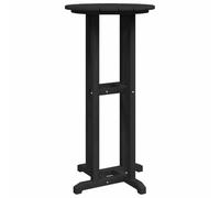 GHVBNMF Table de bar ronde en polyéthylène Noir 55 x 55 x 107 cm | Table haute fine en polyéthylène pour terrasse et jardin. Design facile d'entretien pour des moments conviviaux en plein air.