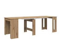 GHVBNMF Table de salle à manger extensible en chêne artisanal 240 x 85 x 75 | Table fonctionnelle extensible flexible aspect chêne artisanal pour cuisine et salle à manger avec construction stable.