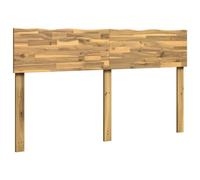 GHVBNMF Tête de lit 135 cm en bois massif d'acacia Blanc avec bord d'arbre | Tête de lit rustique en bois d'acacia massif avec bord d'arbre pour chambre à coucher. Protège le mur et offre un bon